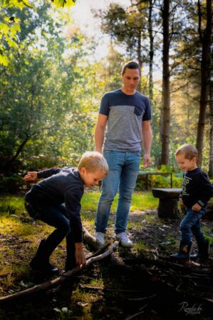 faire un feu avec papa