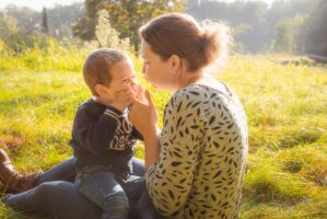 rire avec maman